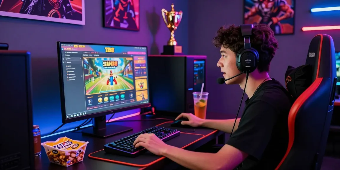 Player engaged with slot88 online game at a dynamic gaming setup