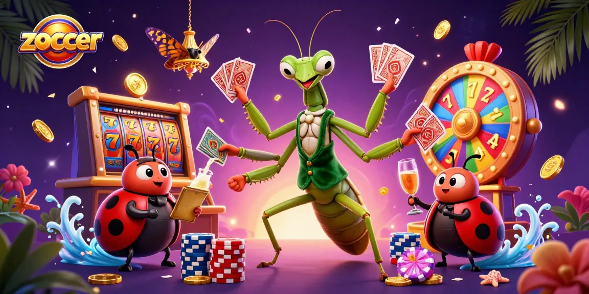 Experience thrilling gameplay at zoccer with a vibrant casino scene filled with colorful slot elements.