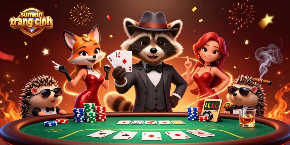 Play thrilling poker at sunwin trang chính with charming characters and vibrant casino ambiance.